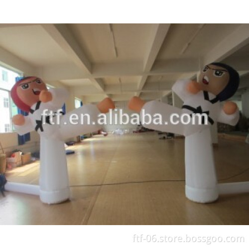 customized inflatable taekwondo model/Advertising inflatable taekwondo boy